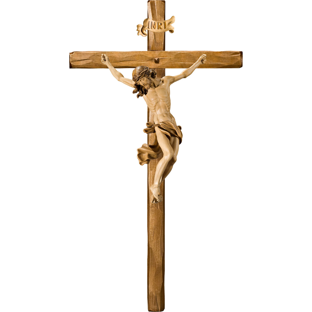 Cristo Barroco en cruz recta